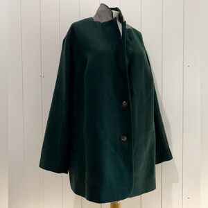 Madewell NWT Blazer Coat Jacket wool blend size 1X Green